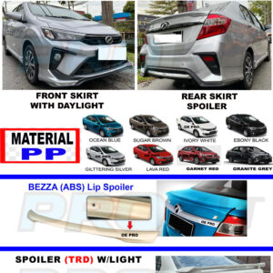Perodua Bezza 2020 Bodykit And Spoiler