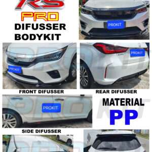 Honda City 2022 Hatchback RS Pro Diffuser And Spoiler