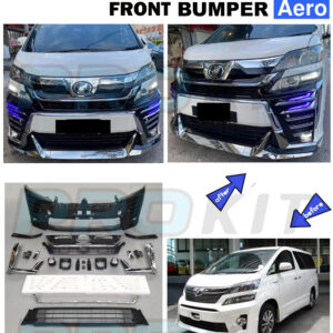Toyota Vellfire 2008 Convert 2018 Aero Front Bumper