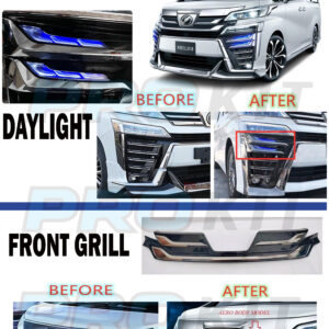 Toyota Vellfire 2018 - 2022 Front Grill & Daylight