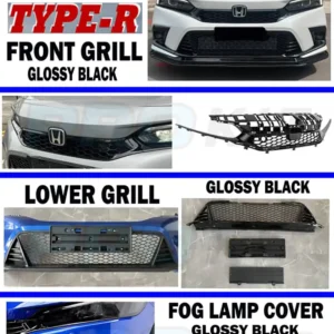 Honda Civic 2022 Type R Front & Lower Grill