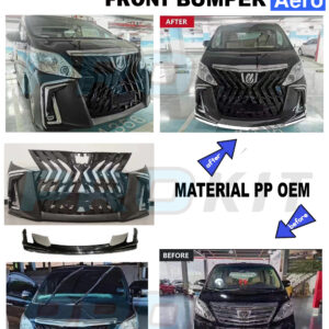 Toyota Alphard 2008 To 2018 Aero Front Bumper