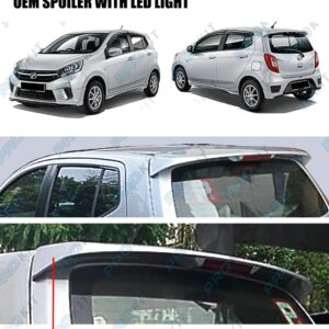 Perodua Axia 2015 OEM Top Spoiler With Led Brake Light