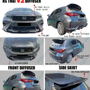 Honda City 2024 RS Thai V2 Diffuser And Spoiler