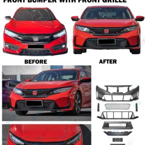 Honda Civic 2016-2019 Type R Front Bumper With Front Grille